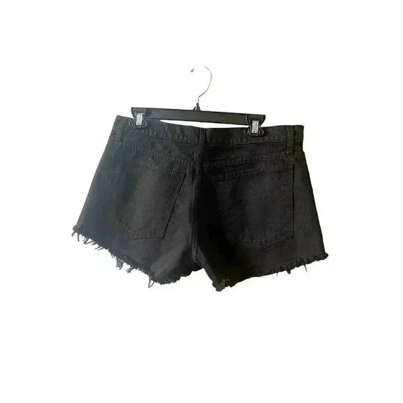 NEw Ramy Brook Christy low rise Shorts Black Denim Distressed Size 29 - Picture 8 of 13